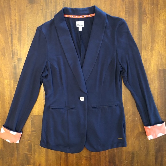 Hatley Cuffed Blazer - Navy, small - Picture 6 of 10